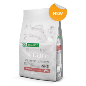 NATURE`S PROTECTION SUPERIOR CARE PUPPY STARTER ALL WHITE sausā barība kucēniem Lasis 10kg